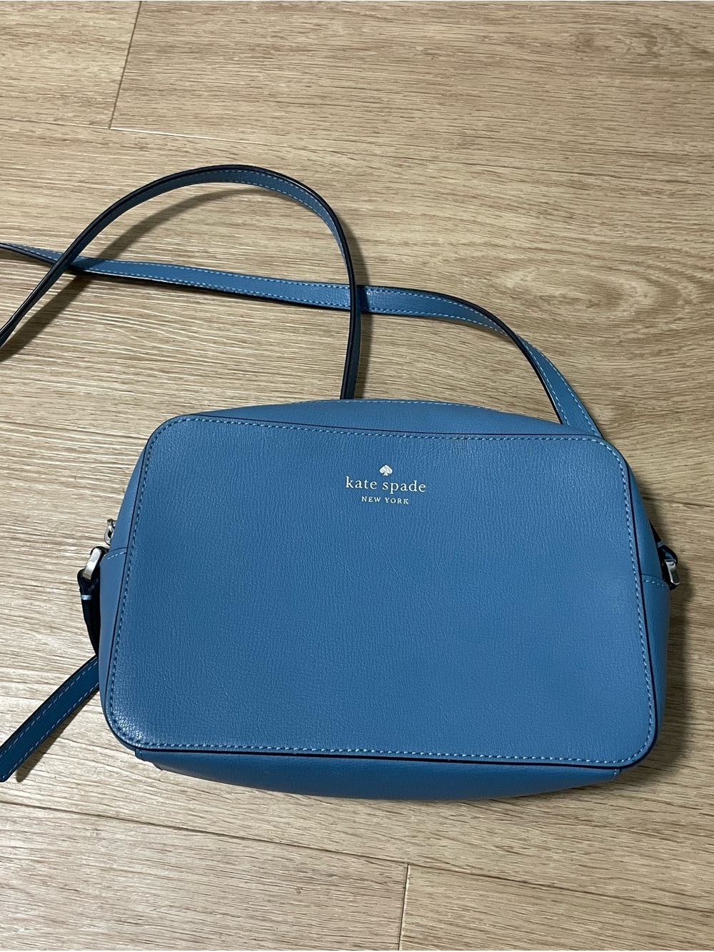 kate spade medium blue leather crossbody bag